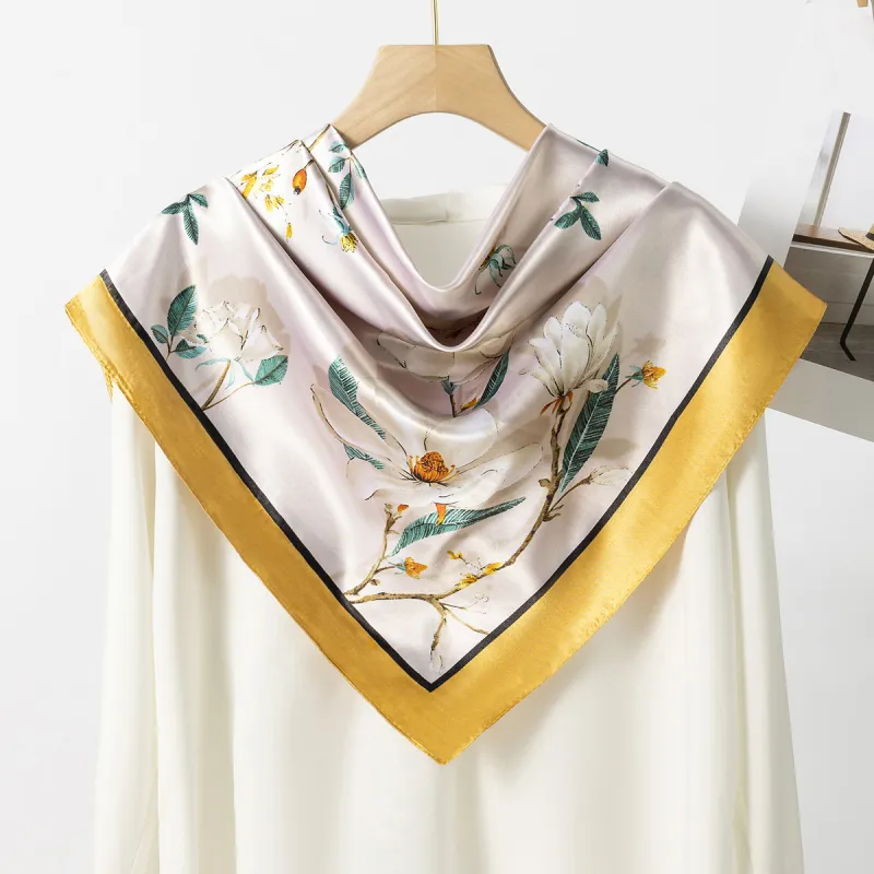 Shanghai Story 100% Polyester Silk Scarves Women's-28
