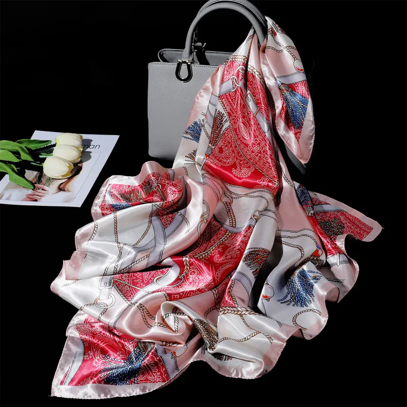 Shanghai Story 100% Polyester Silk Scarves Women's-58