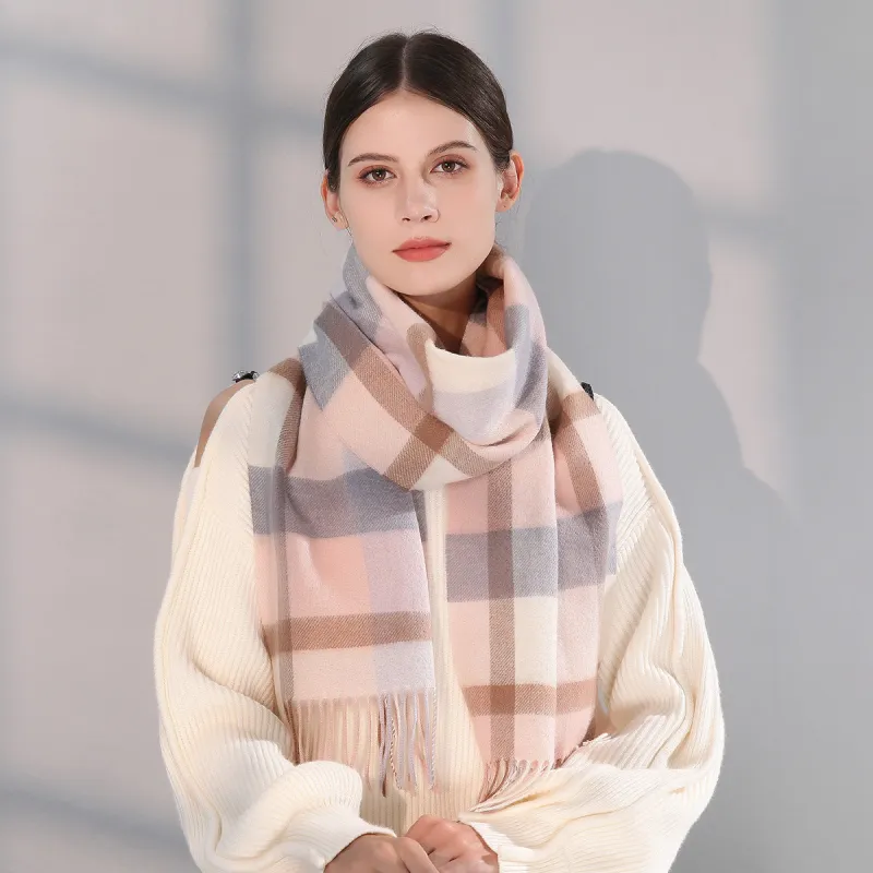 Shanghai Story Sheep Wool Knit Scarves Unisex-17