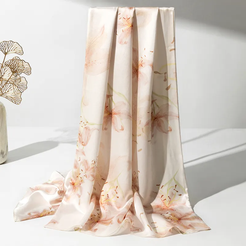 Shanghai Story 100% Mulberry Silk Scarves Women's Enchanted Dreams, Gift Box Set-91