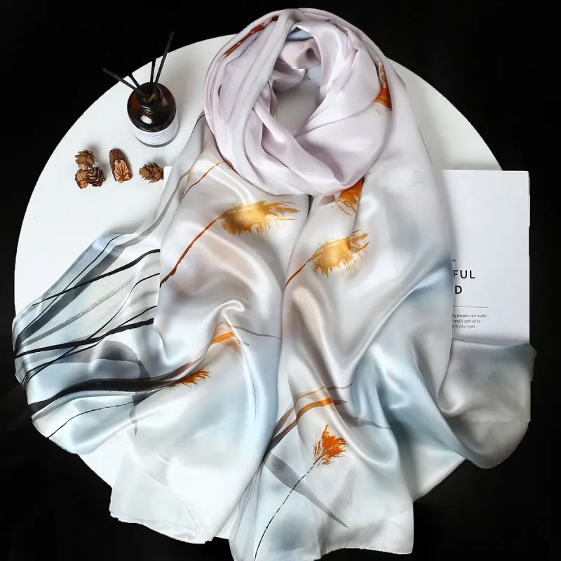 Shanghai Story 100% Mulberry Silk Scarves Women's Enchanted Dreams, Gift Box Set-45