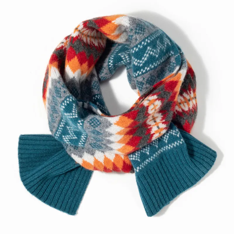 Shanghai Story Sheep Wool Knit Scarves Unisex-8
