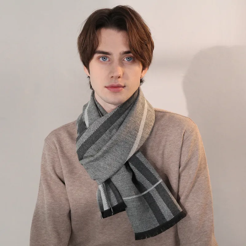 Shanghai Story Polyester Knit Scarves Men's-47