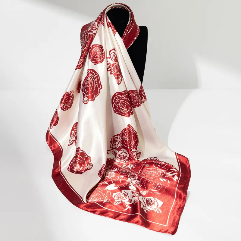 Shanghai Story 100% Polyester Silk Scarves Women's-68