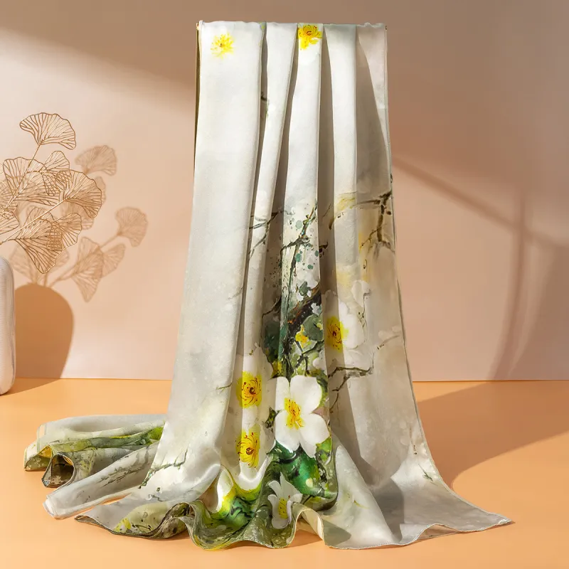 Shanghai Story 100% Mulberry Silk Scarves Women's Enchanted Dreams, Gift Box Set-23
