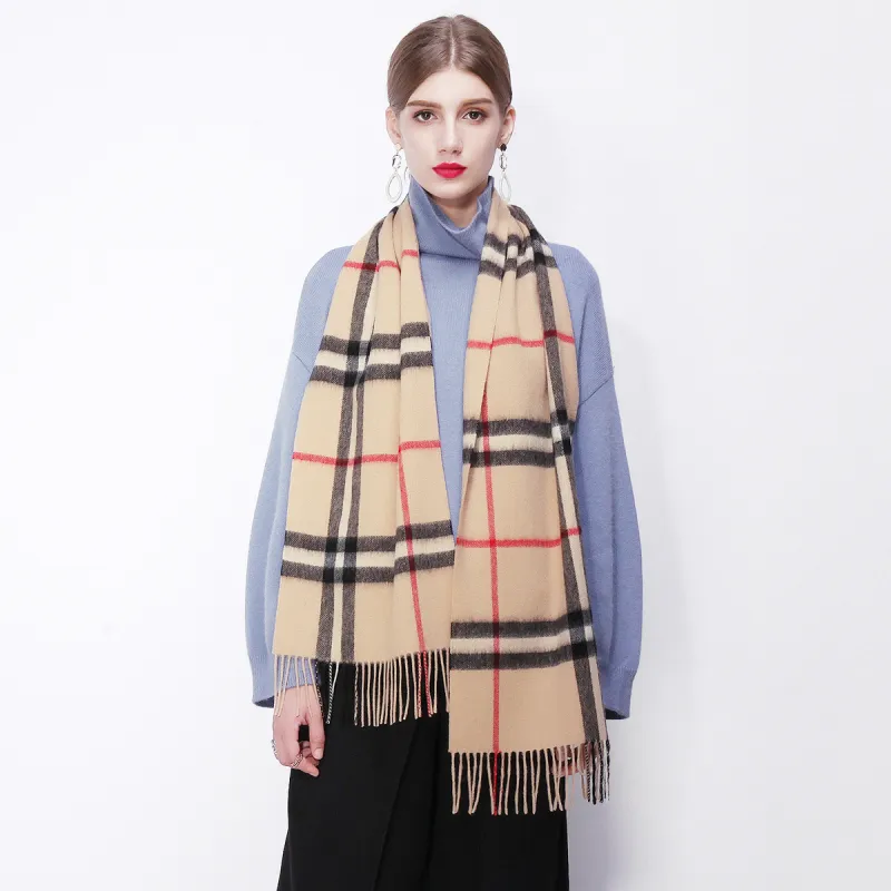 Shanghai Story Sheep Wool Knit Scarves Unisex-13