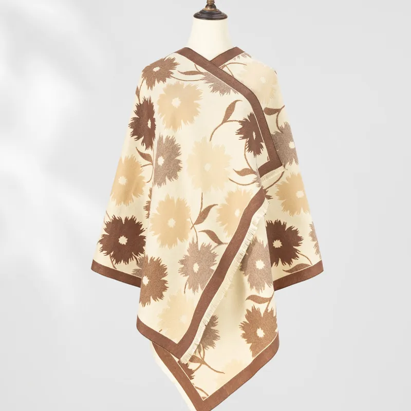 Shanghai Story Polyester Knit Scarves Women's-46
