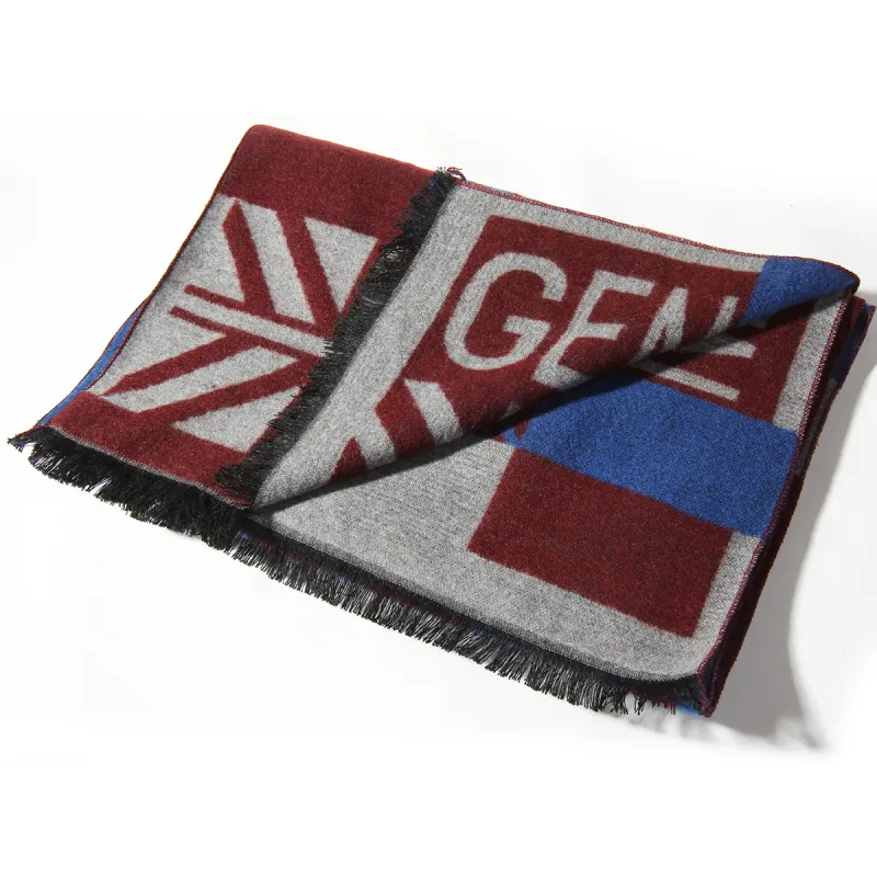 Shanghai Story Polyester Knit Scarves Men's-39