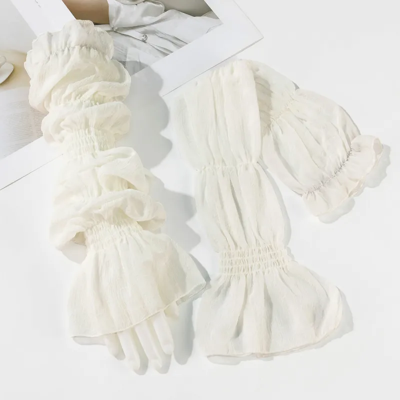 Shanghai Story 100% Polyester Sun Protection Sleeves Women's-2