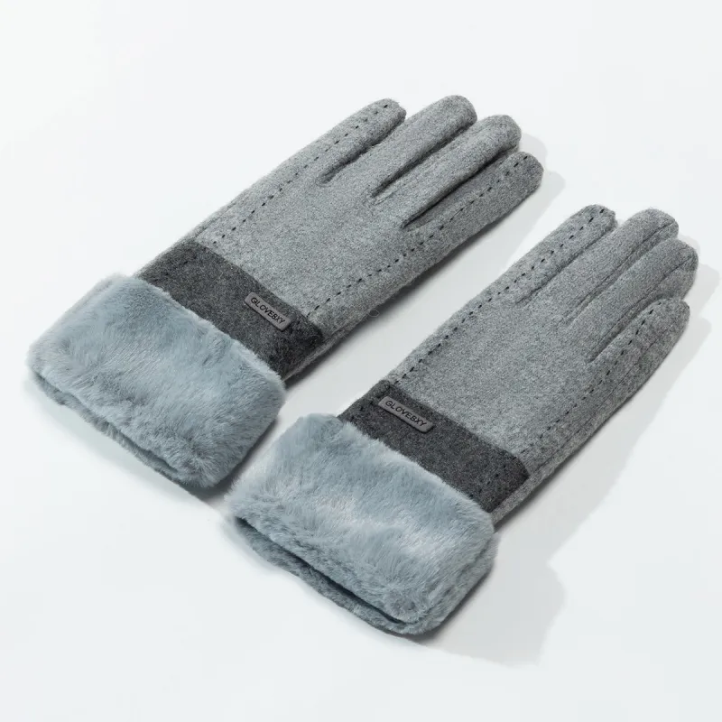 Shanghai Story Sheep Wool Blend Knit Gloves Women's-16