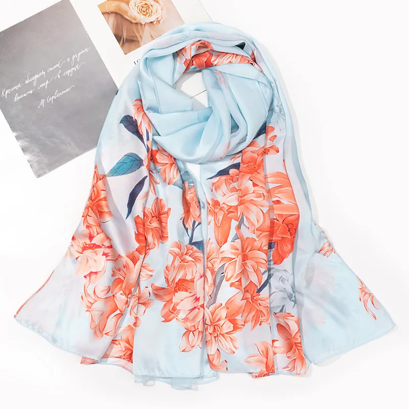 Shanghai Story 100% Mulberry Silk Scarves Women's Enchanted Dreams, Gift Box Set-51