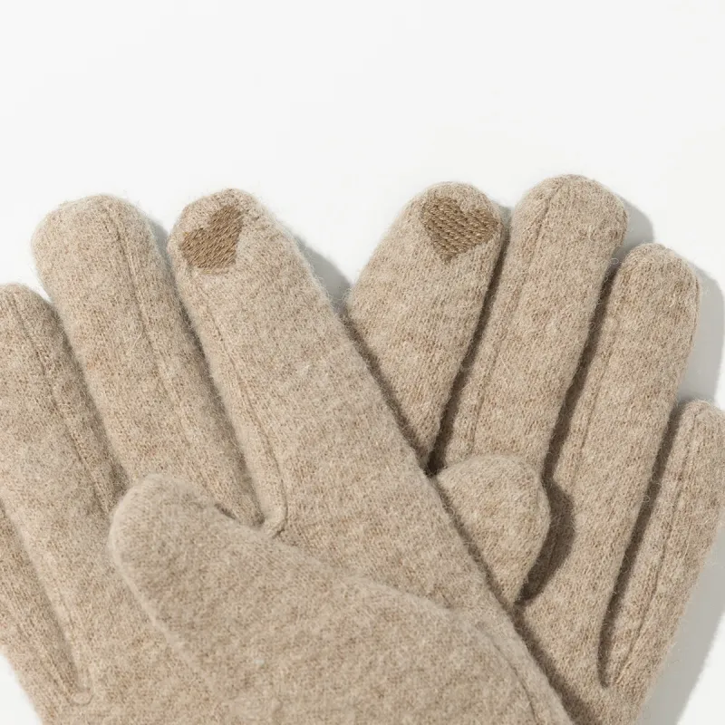 Shanghai Story Wool Blend Knit Gloves Women's 5 Colors-23