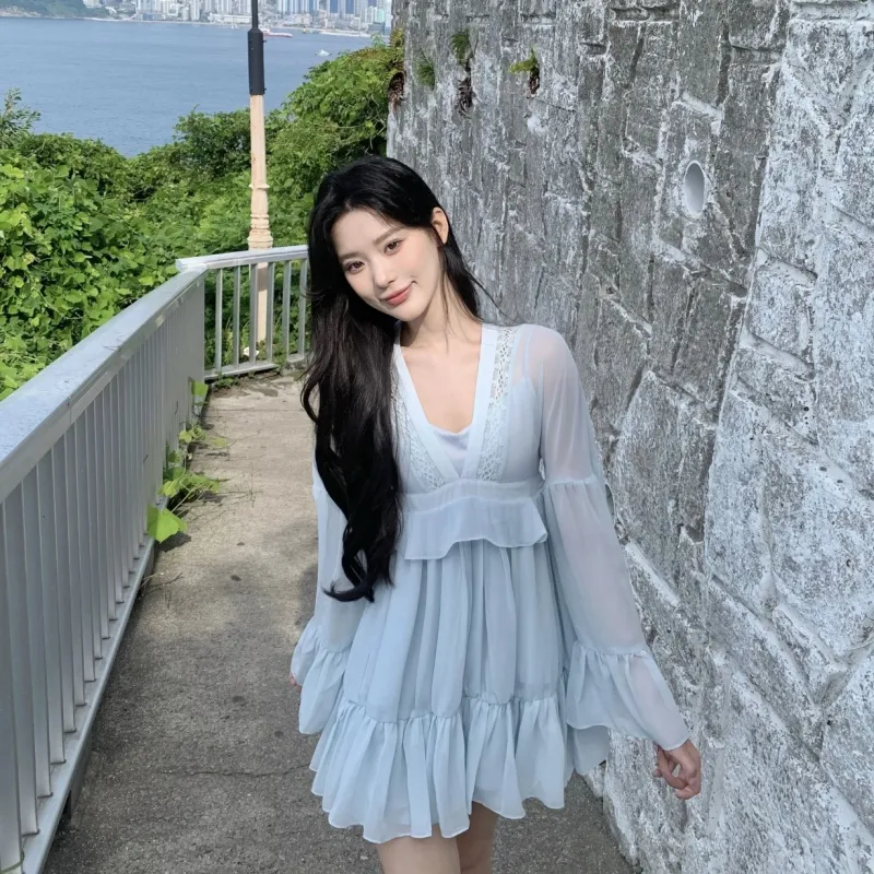 Beautiful Wardrobe Long Sleeved Dress Women's-1
