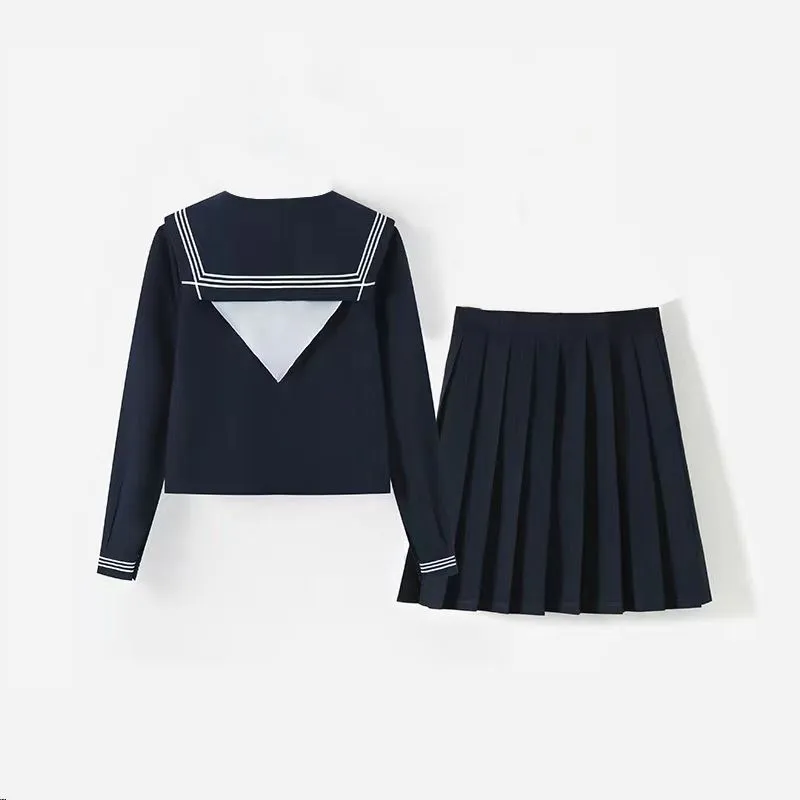 Beautiful Wardrobe Skirt Set Women's Navy Blue-1