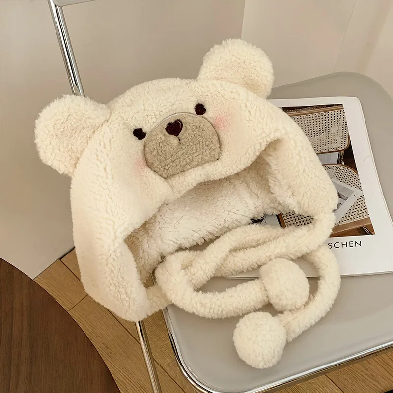 Yi Bu Kang Plush Yarn Hats & Caps Unisex-1
