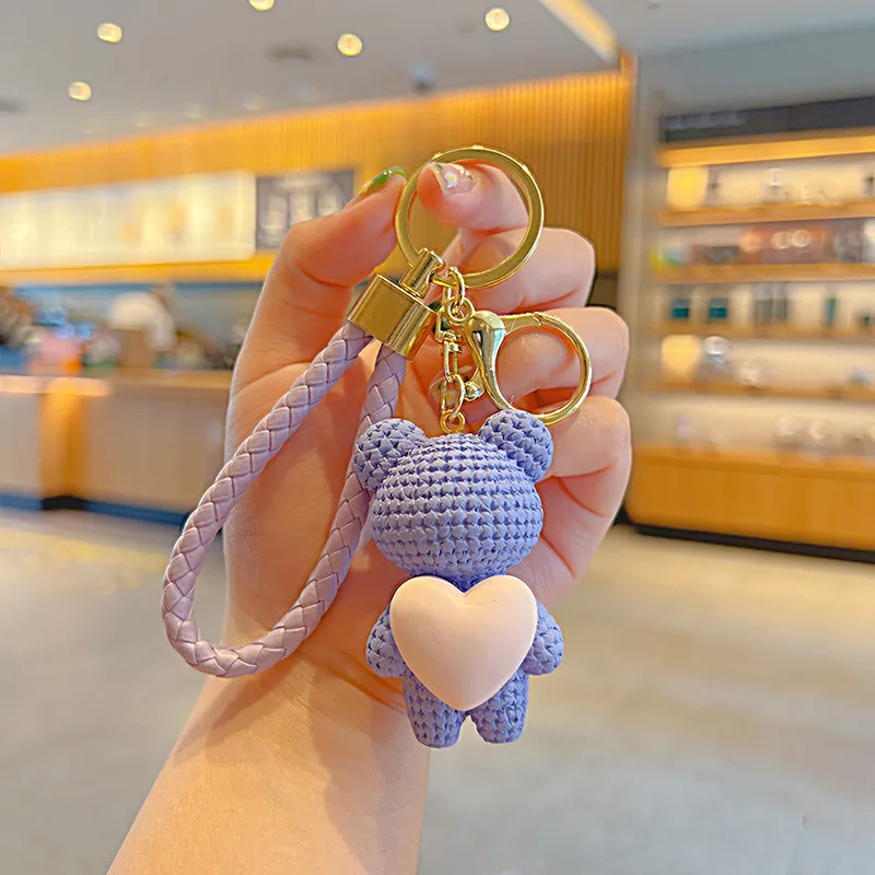 Yi Bu Kang PVC KeyName Refined Internet-Famous Cute Pendant Backpack Charm Car Chain Unisex-14