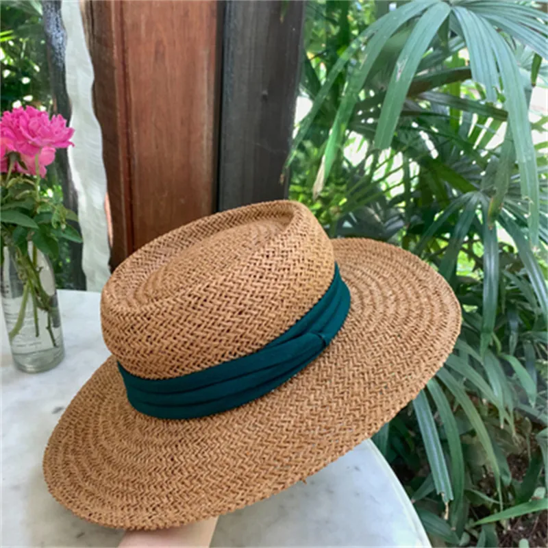 Yi Bu Kang Raffia Top Hats Unisex-7