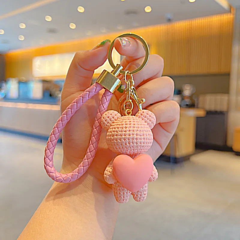 Yi Bu Kang PVC KeyName Refined Internet-Famous Cute Pendant Backpack Charm Car Chain Unisex-4