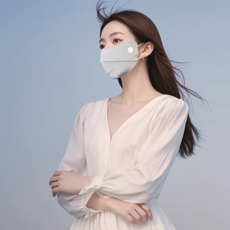 Yi Bu Kang Polyester Face Masks Women's-3