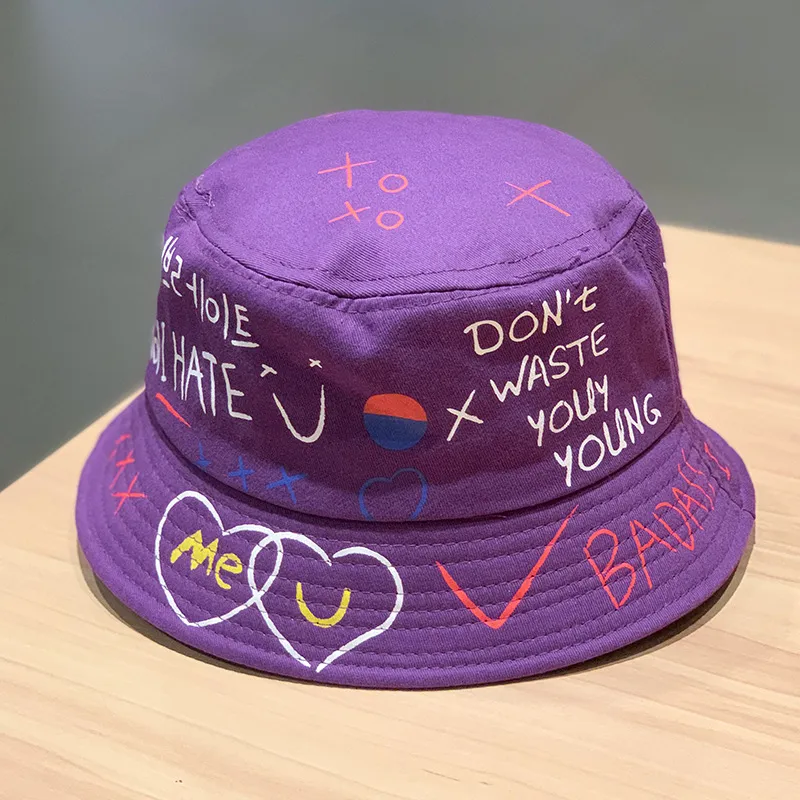 Yi Bu Kang Polyester Bucket Hats Unisex-10