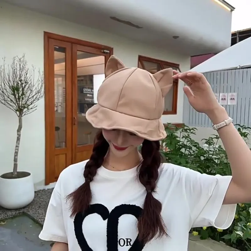 Yi Bu Kang Cotton Bucket Hats Unisex-5