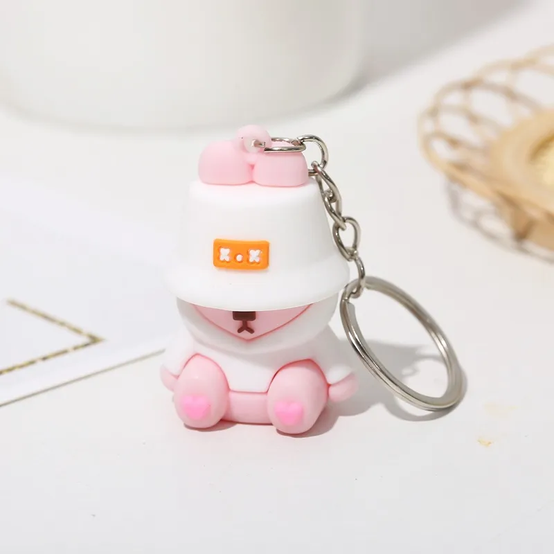 Yi Bu Kang PVC Keychains Unisex-1