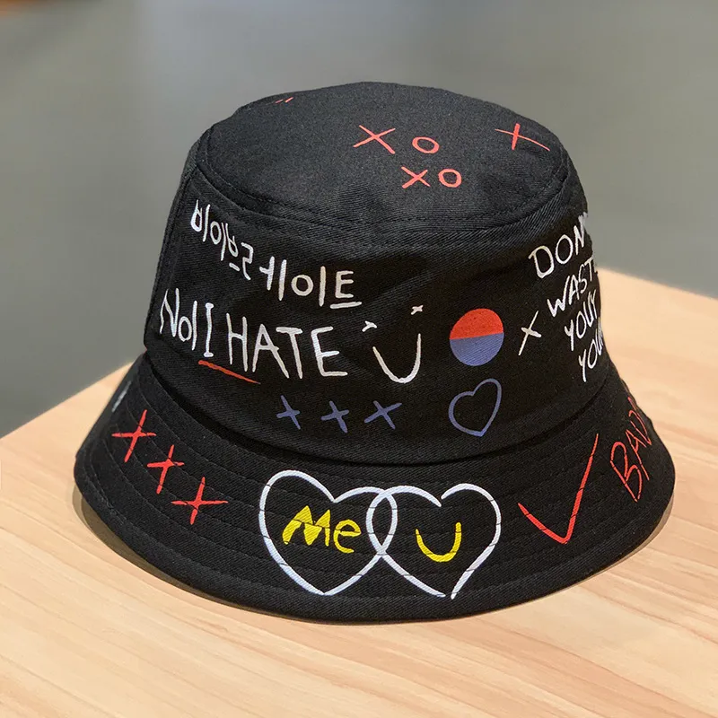 Yi Bu Kang Polyester Bucket Hats Unisex-5