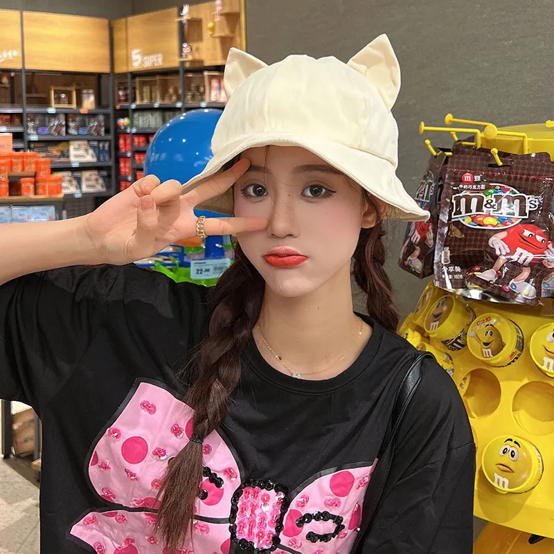 Yi Bu Kang Cotton Bucket Hats Unisex-11