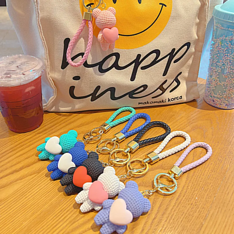 Yi Bu Kang PVC KeyName Refined Internet-Famous Cute Pendant Backpack Charm Car Chain Unisex-6