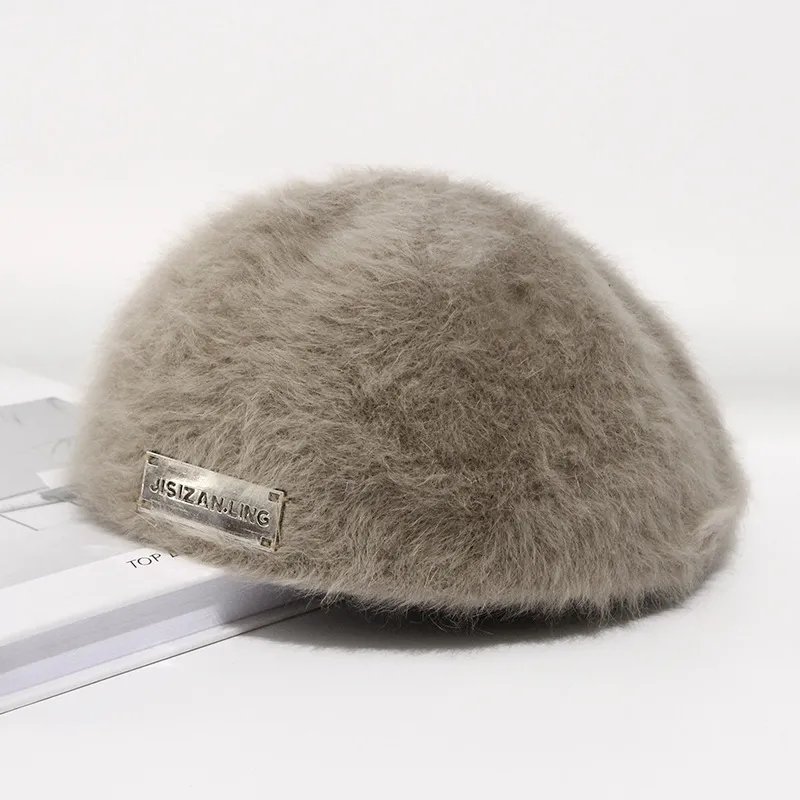 Yi Bu Kang Rabbit Fur Berets Women's-5