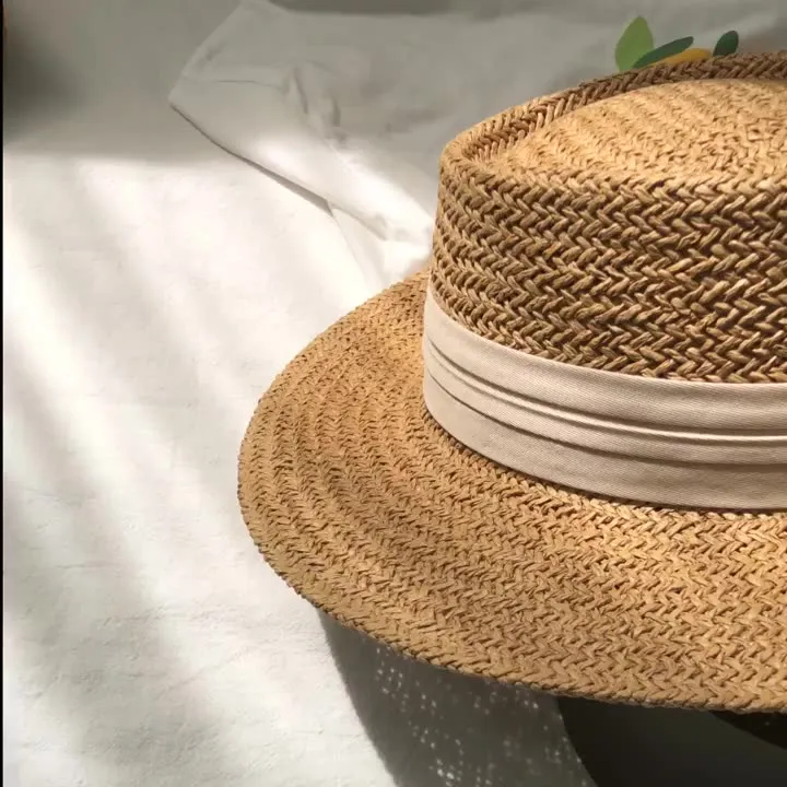 Yi Bu Kang Raffia Top Hats Unisex-1
