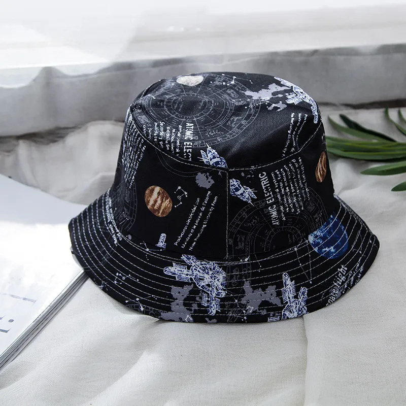 Yi Bu Kang Polyester Bucket Hats Unisex-1