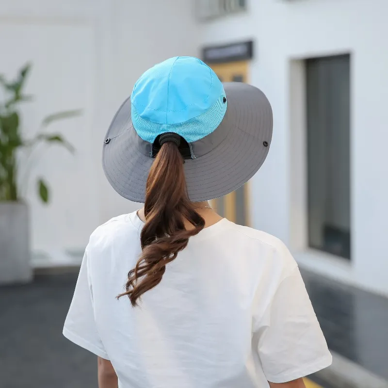 Yi Bu Kang Polyester Bucket Hats Unisex-5