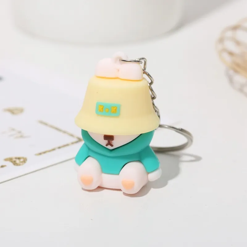 Yi Bu Kang PVC Keychains Unisex-6