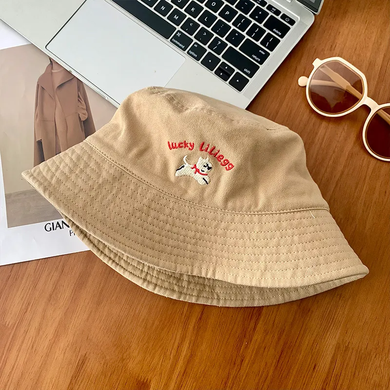 Yi Bu Kang Cotton Bucket Hats Unisex-2