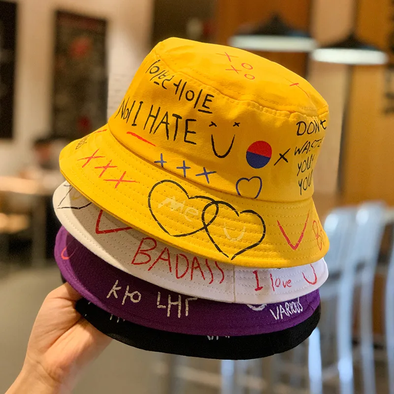 Yi Bu Kang Polyester Bucket Hats Unisex-8