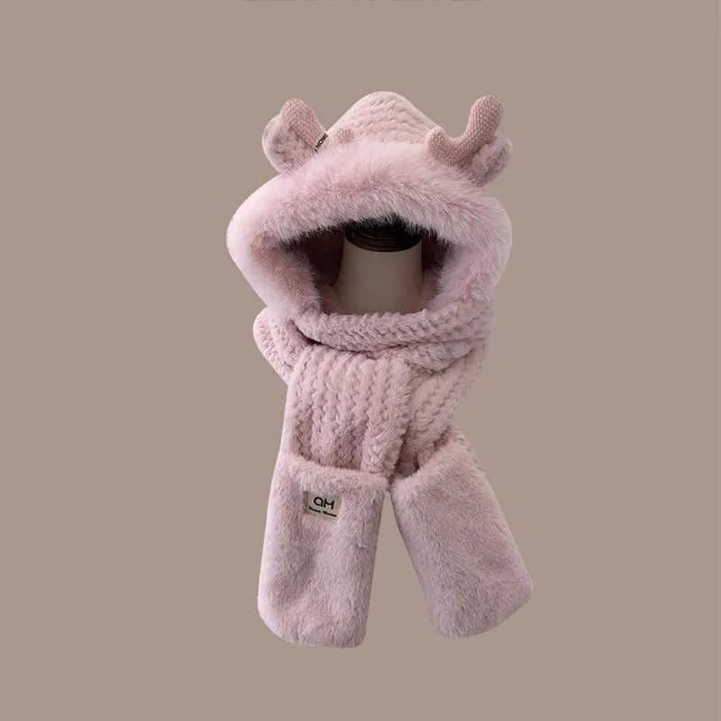 Yi Bu Kang Faux Rabbit Fur Berets Unisex-7