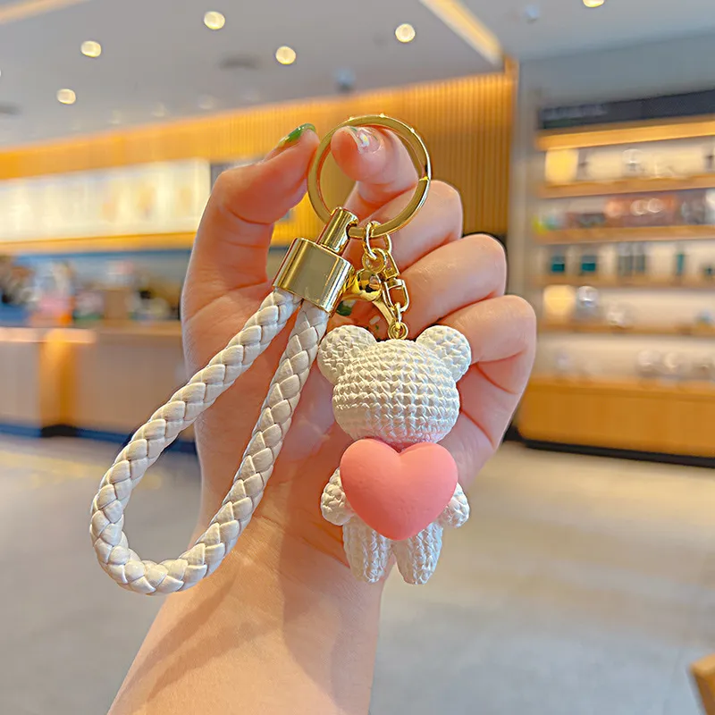 Yi Bu Kang PVC KeyName Refined Internet-Famous Cute Pendant Backpack Charm Car Chain Unisex-1