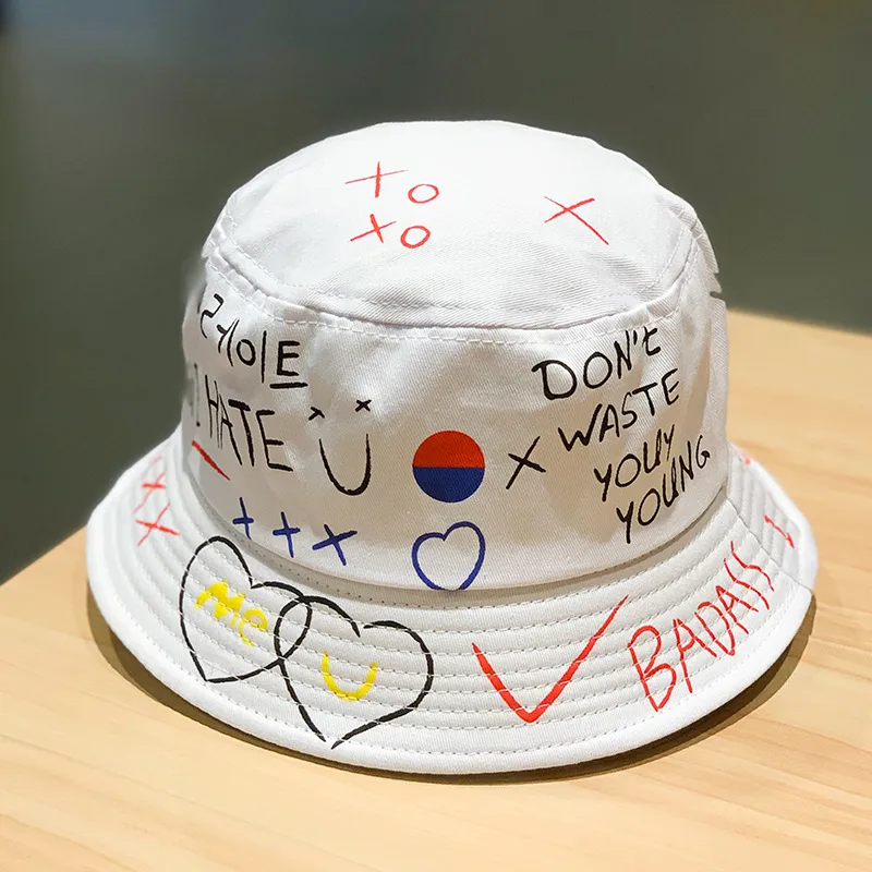 Yi Bu Kang Polyester Bucket Hats Unisex-1