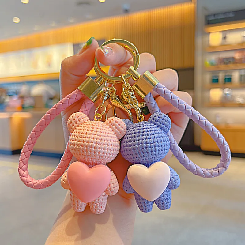 Yi Bu Kang PVC KeyName Refined Internet-Famous Cute Pendant Backpack Charm Car Chain Unisex-5