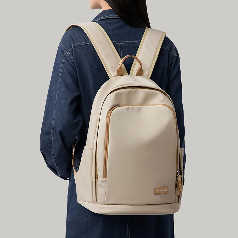 MAKEUP KITTEN Backpacks Apricot-7