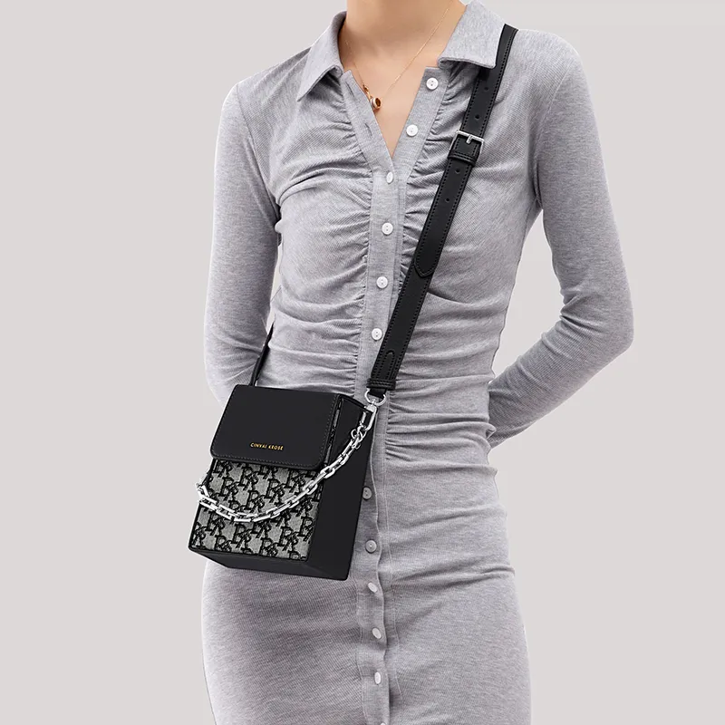 MAKEUP KITTEN Shoulder Bags Black[Shopping Bag Included]-7