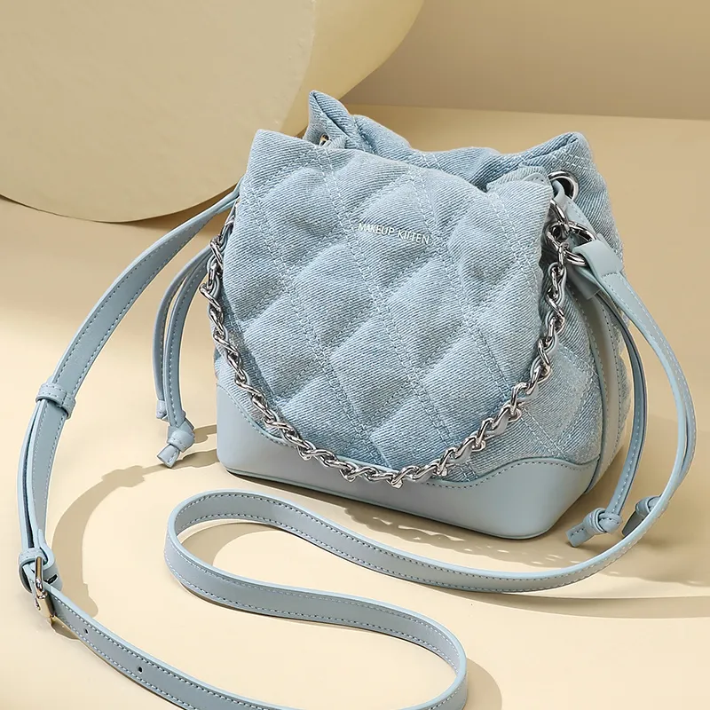 MAKEUP KITTEN Synthetic Leather Shoulder Bag Crossbody Bag Regular Women's Blue-6