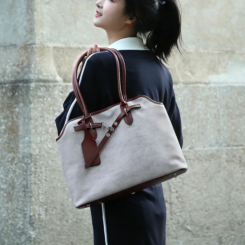 MAKEUP KITTEN PU Office Date Handbag Tote Bag Shoulder Bag Regular Women's Light Blue/Khaki-6