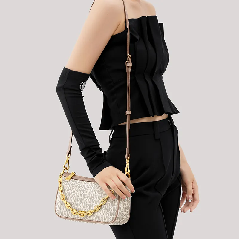 MAKEUP KITTEN PVC Handbag Women's Ecru-7