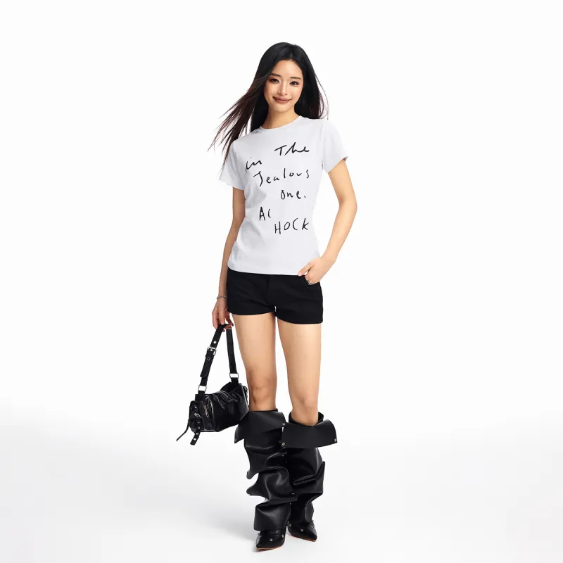 A Chock T Shirts Women's White-5