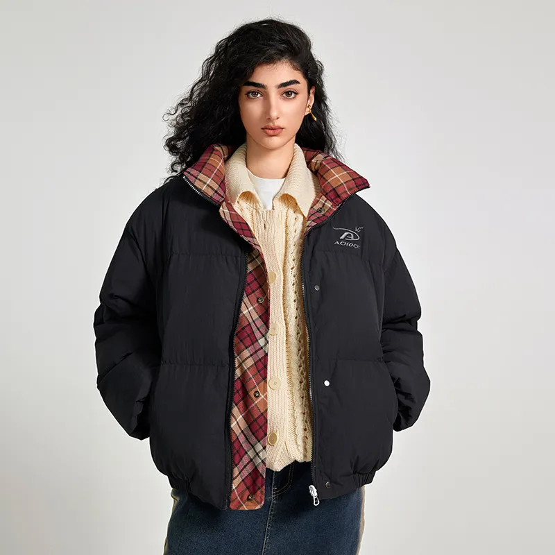 A Chock Puffer Jacket Unisex Black-3