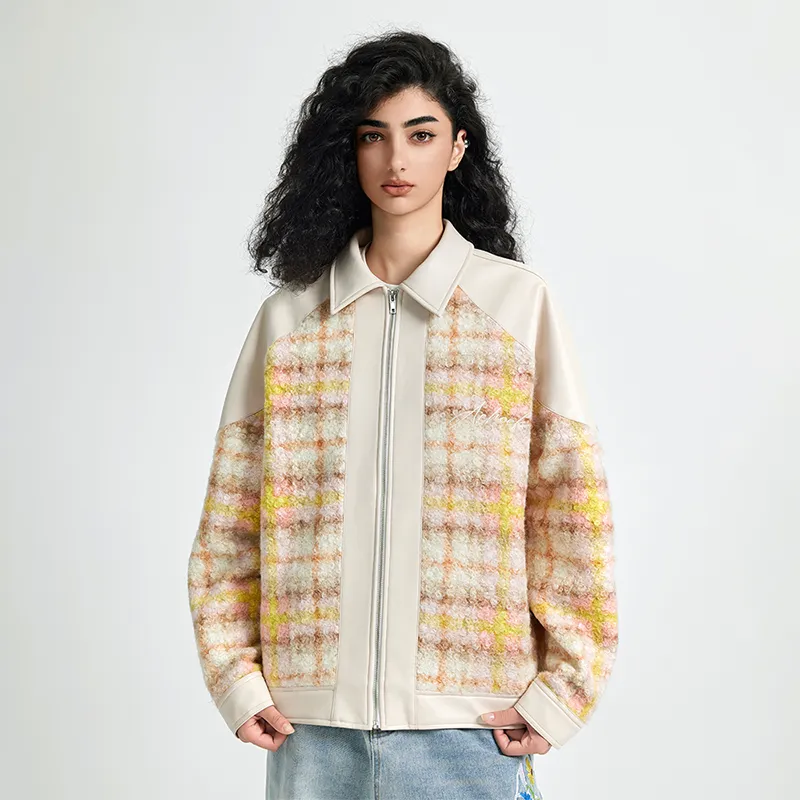 A Chock Jackets Coats Unisex Cream Apricot-5