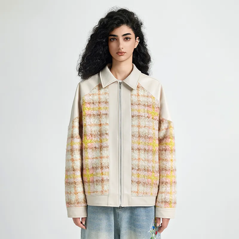 A Chock Jackets Coats Unisex Cream Apricot-4