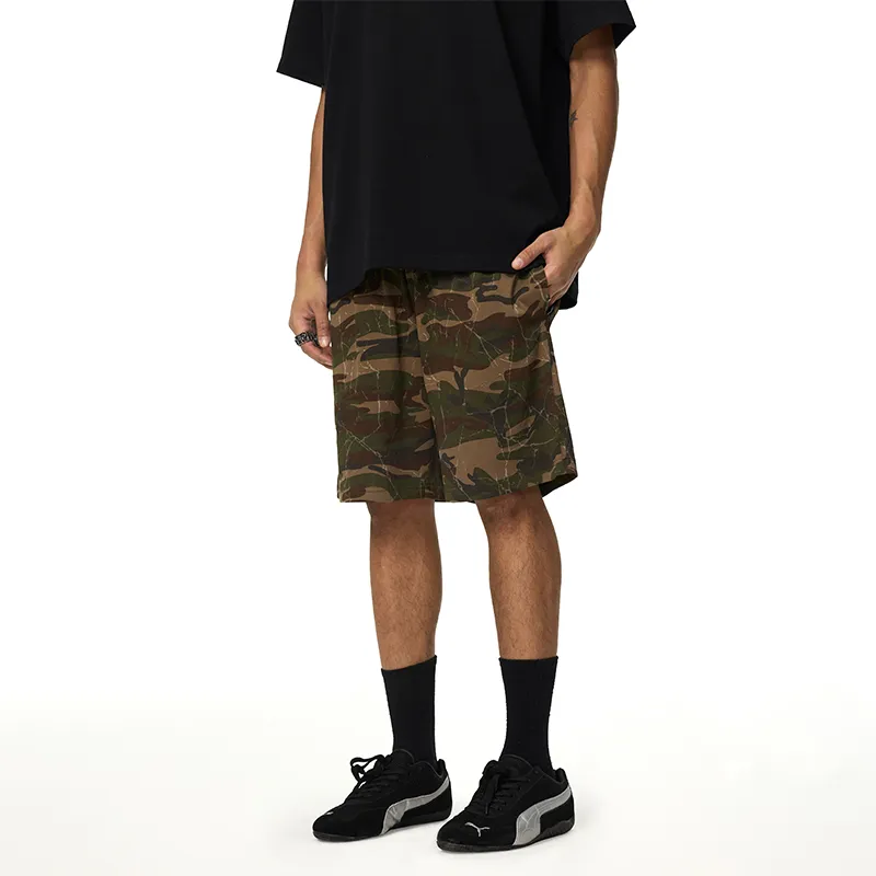 A Chock Casual Shorts Unisex Camouflage-3